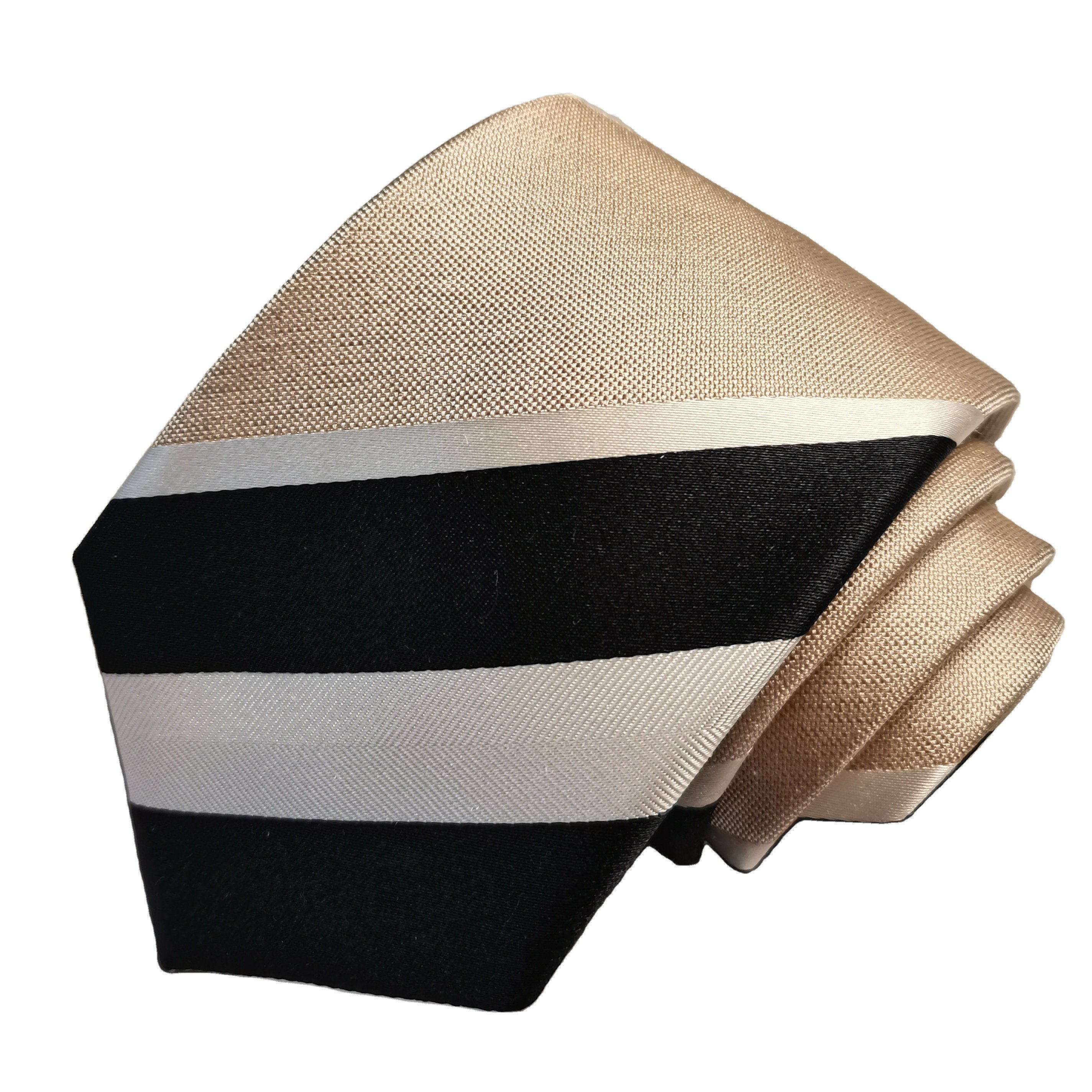 Wholesale 100% Pure Silk Weave Woven Jacquard Stripe Pink Navy Wedding Necktie Customization For Men Classic Ties