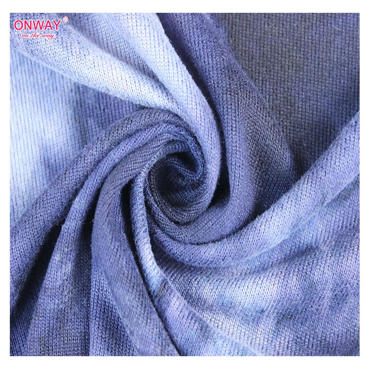 2023 Good quality Hachi Brushed Tie Die 95%Polyester 5% Spandex Knitting Fabric
