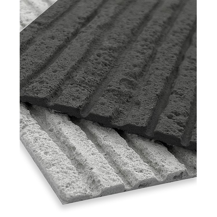 MCM Modern Designer Choice Beige Square Line Stone Wall Cladding Flexible Ties For Project