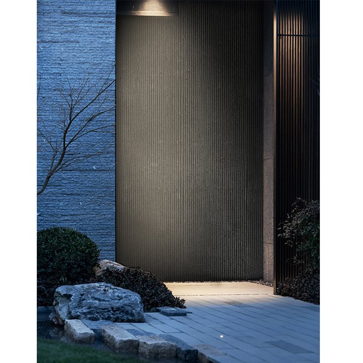 MCM Modern Designer Choice Beige Square Line Stone Wall Cladding Flexible Ties For Project