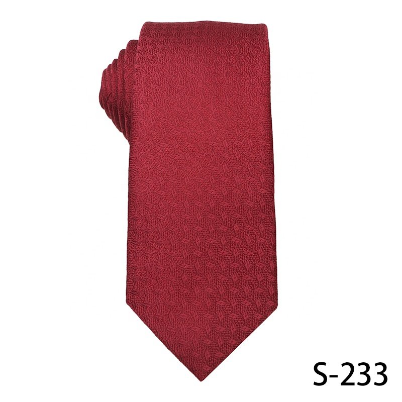 Zhejiang Factory Hot sale high quality cheap stripe tie for gentlemen 100% polyester red jacquard ties for weddings