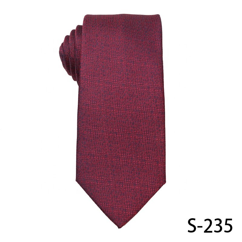 Zhejiang Factory Hot sale high quality cheap stripe tie for gentlemen 100% polyester red jacquard ties for weddings