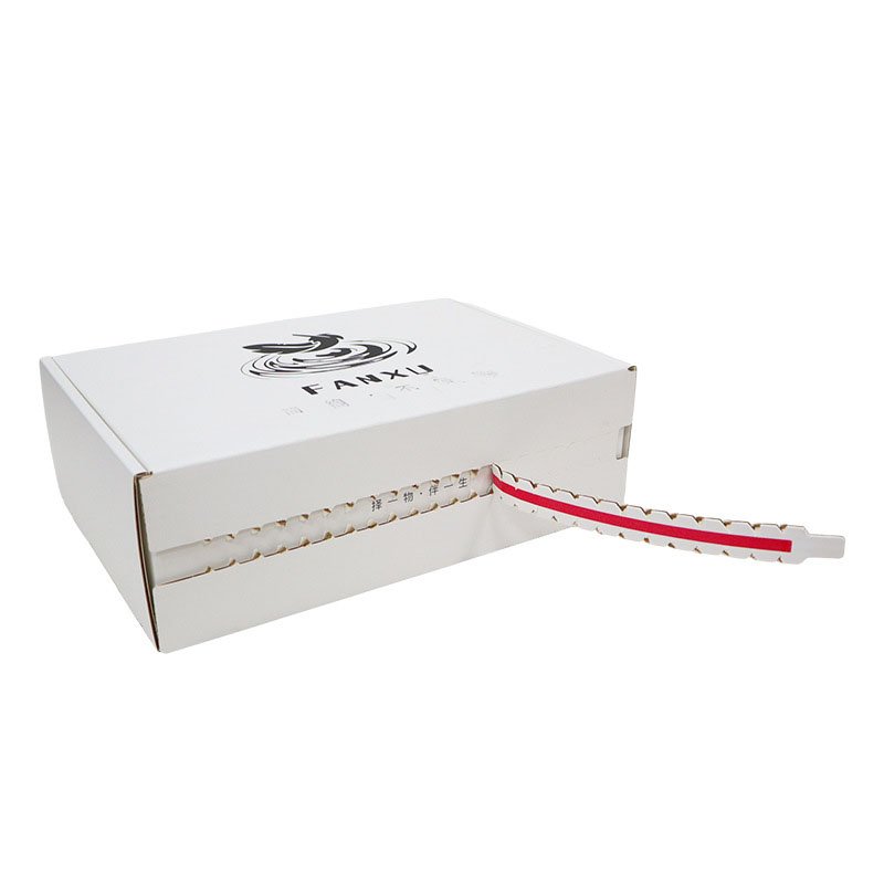 Custom Printing Corrugated Paper Box Recycled Cardboard Zipper Tear Strip Mailer Packaging Shipping Boxes Custom Logo
