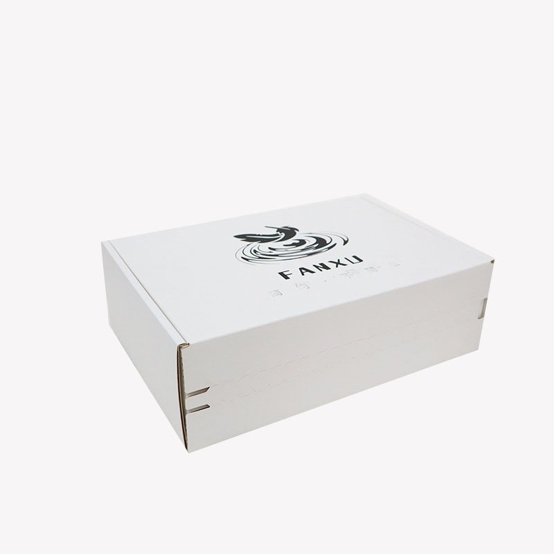 Custom Printing Corrugated Paper Box Recycled Cardboard Zipper Tear Strip Mailer Packaging Shipping Boxes Custom Logo