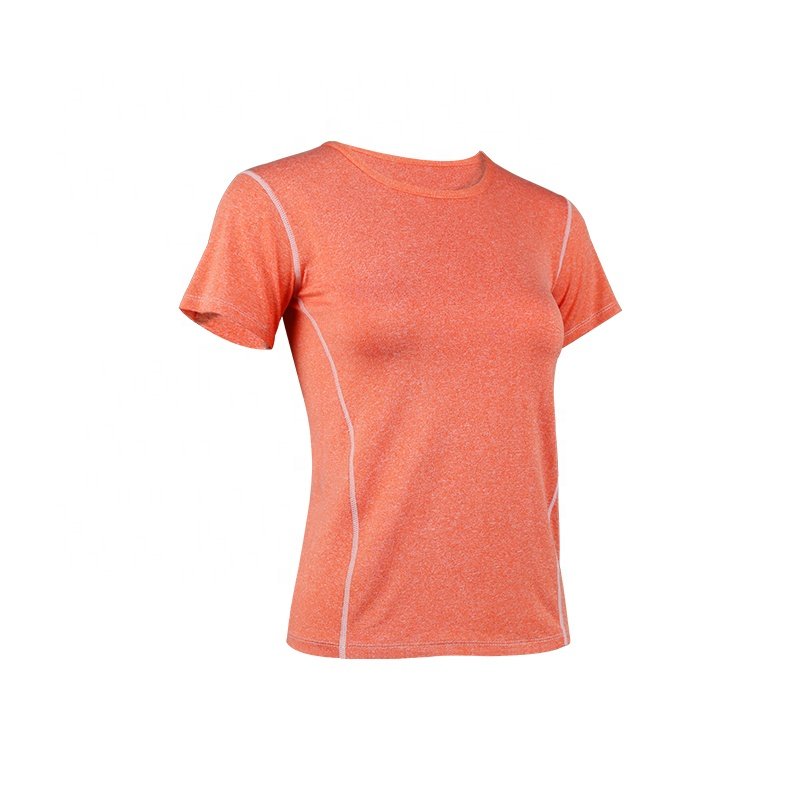 Wholesale Mesh Quick Dry Breathable Moisture Wicking Sport T-Shirt Custom Made Women Gym Yoga Training T-Shirt
