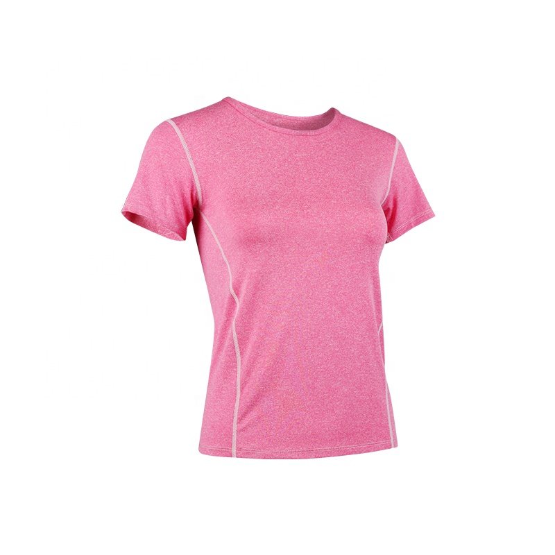 Wholesale Mesh Quick Dry Breathable Moisture Wicking Sport T-Shirt Custom Made Women Gym Yoga Training T-Shirt