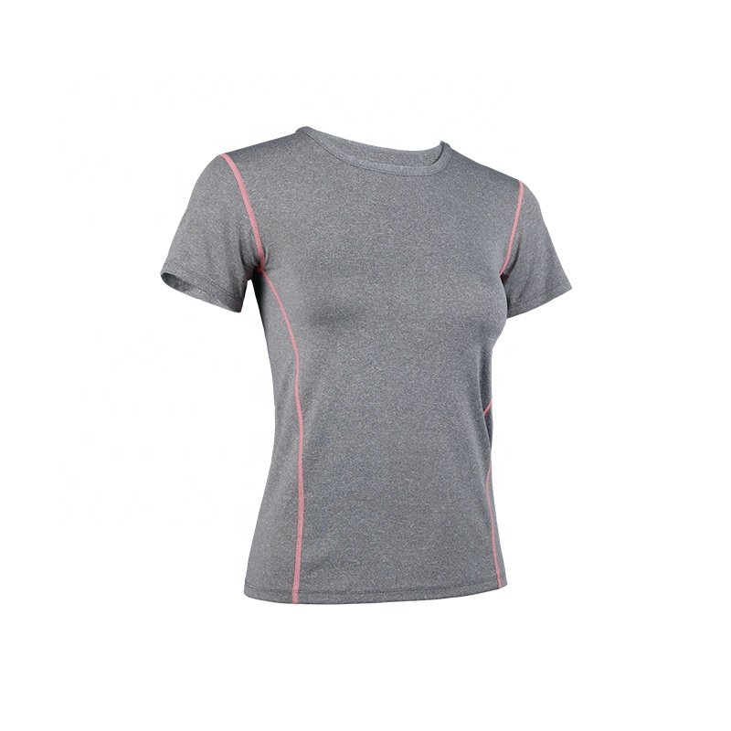 Wholesale Mesh Quick Dry Breathable Moisture Wicking Sport T-Shirt Custom Made Women Gym Yoga Training T-Shirt