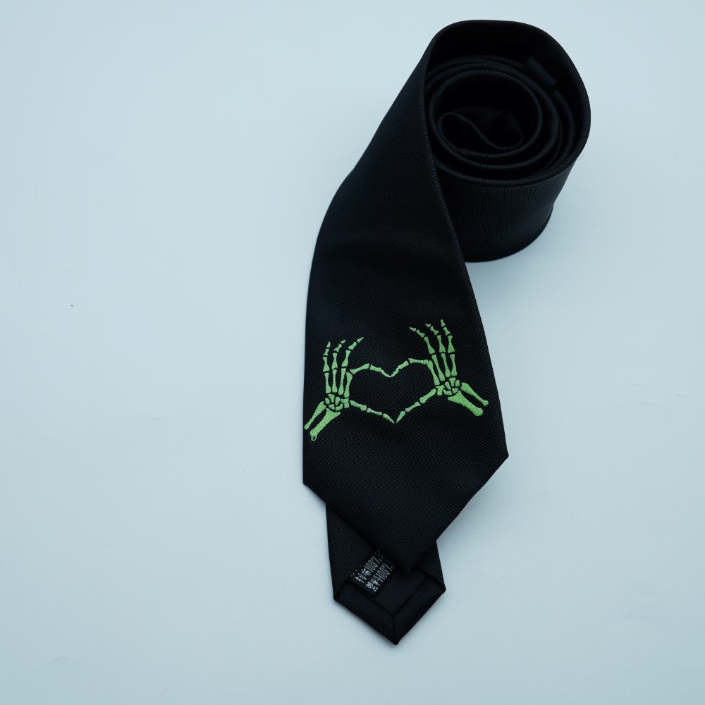 Halloween Carnival Glow-in-The-Dark Silk Ties Bright Lasting Casual atmosphere outdoor luminous tie