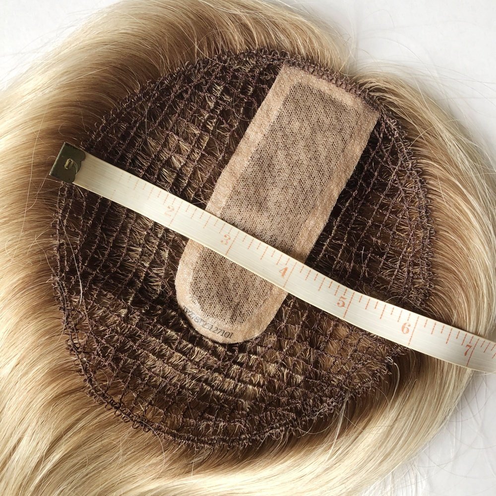 TP27 100% virgin Cuticle remy human hair lady topper all hand tied women toupee fish net integration hairpieces with silk top