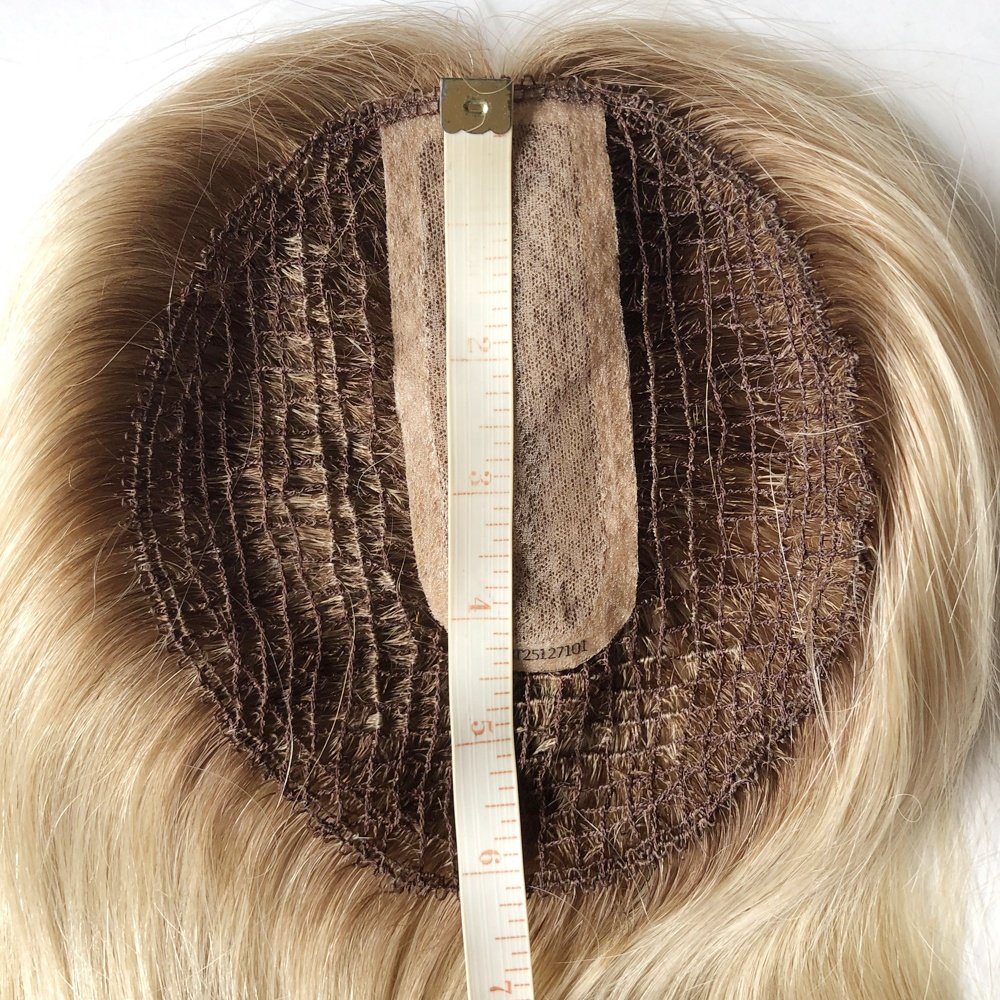 TP27 100% virgin Cuticle remy human hair lady topper all hand tied women toupee fish net integration hairpieces with silk top