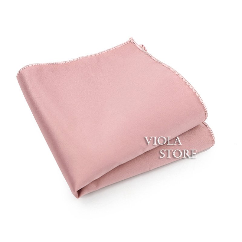 Hot Light Color Pink Green Blue 22cm Solid Pocket Square Polyester Handkerchief Wedding Party Suit Tie Hankie Men Gift Accessory