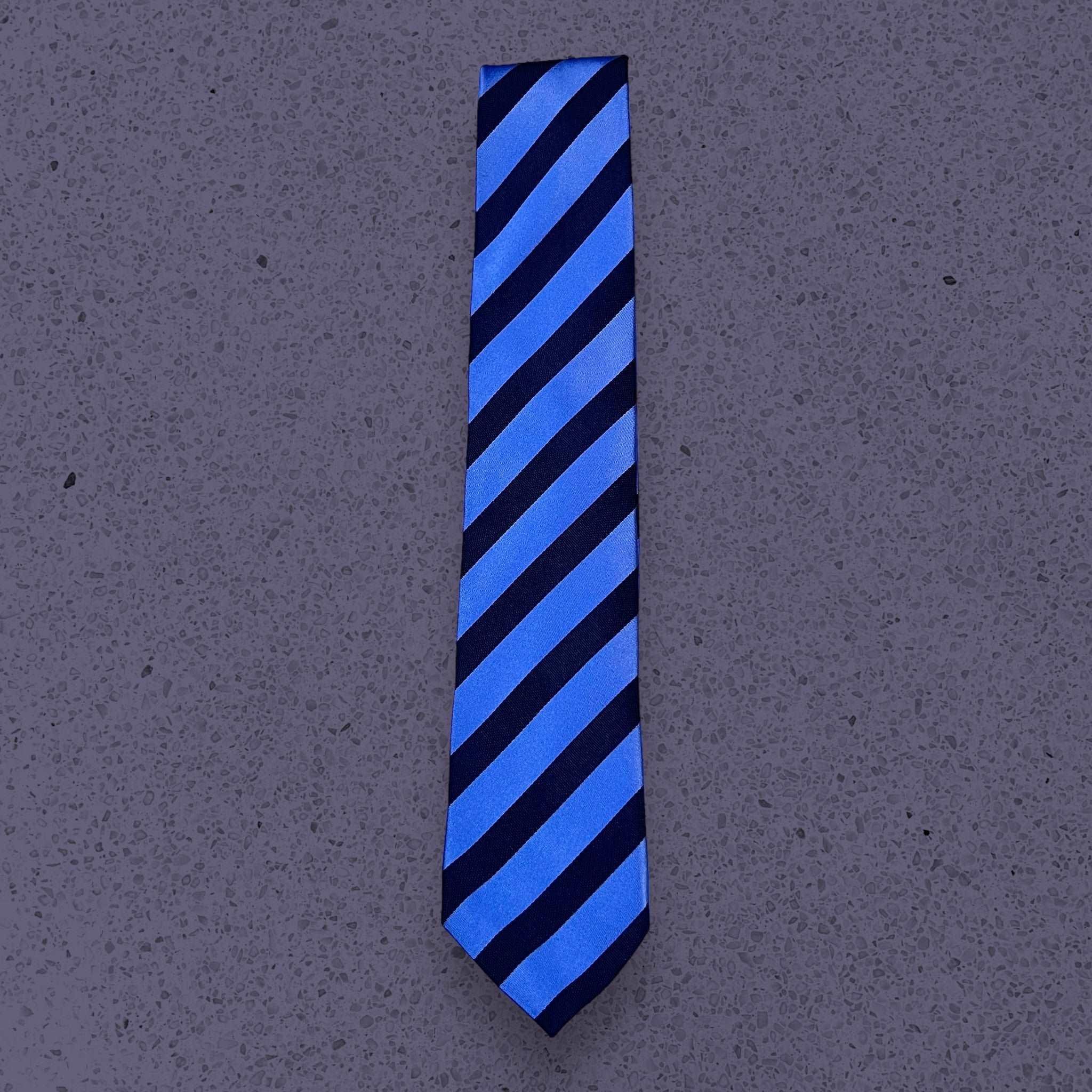 Old School Blue Stripe Tie