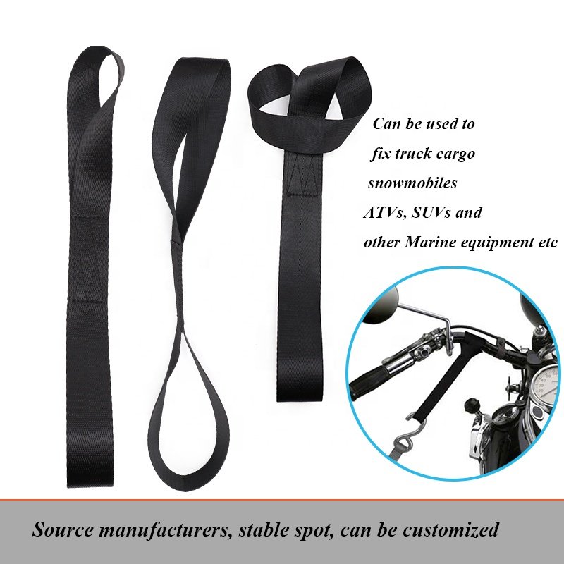 Cargo Soft Loop Tie Down Straps Reusable Tie Down tape for Motorcycle