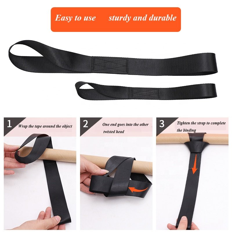 Cargo Soft Loop Tie Down Straps Reusable Tie Down tape for Motorcycle