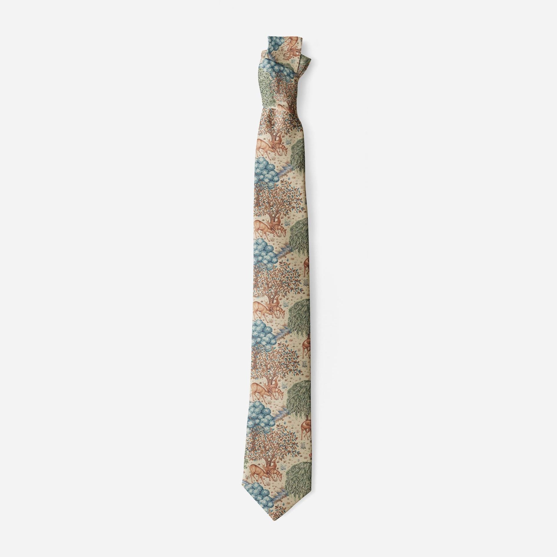 Vintage Silk Ties Men's Fashion 8cm Floral Necktie Wedding Business Meeting Gravata Soft Print Polyester Silk Tie for Men