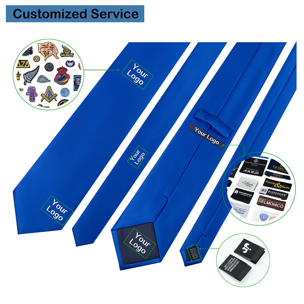 Custom Manufacturer Premium Stripe Logo Necktie Woven embroidery Private Label Silk Ties
