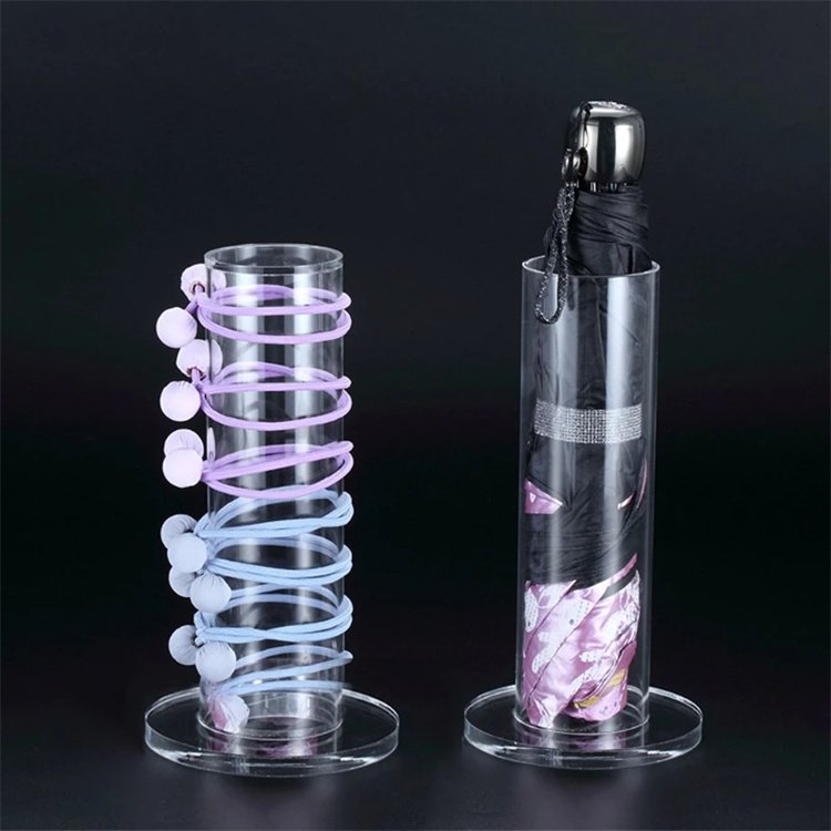 Hair Tie Storage Rack Hair Ring Rope Rubber Band Acrylic Scrunchie Holder Clear Hair Accessories Organizer Display Stand