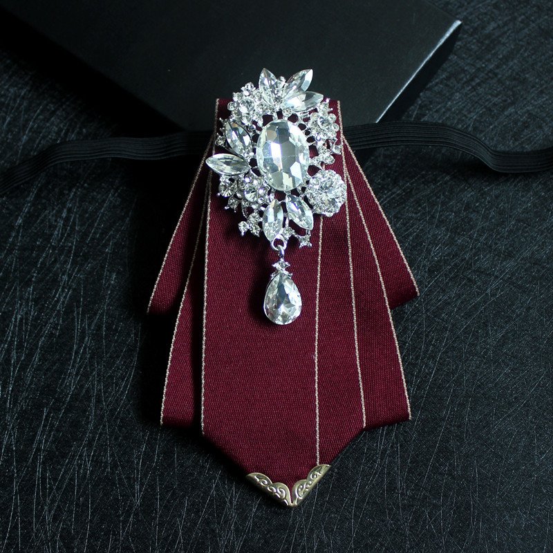 Men's suit shirt tie Banquet Groom and Best Man Dress Collar Wedding host costume collar bow tie