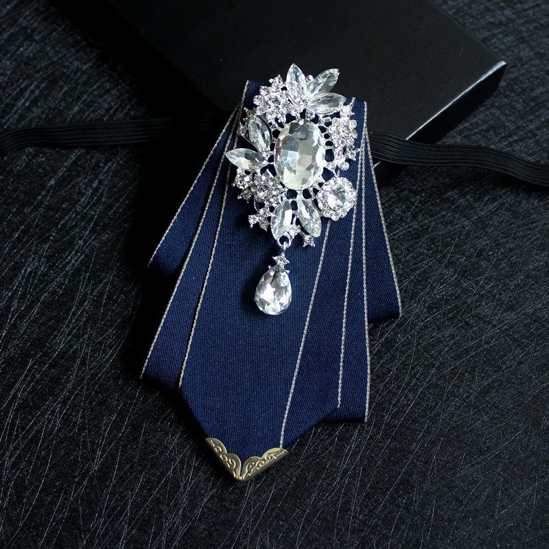 Men's suit shirt tie Banquet Groom and Best Man Dress Collar Wedding host costume collar bow tie