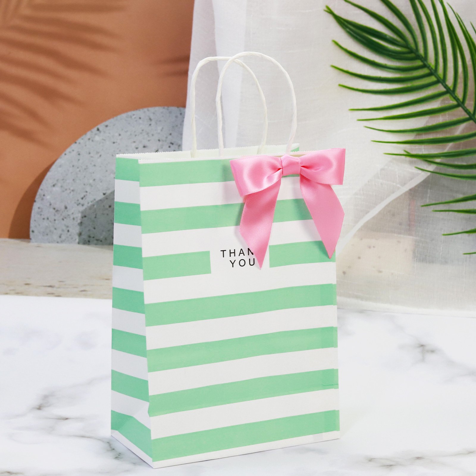 50pcs/bag 2.5 Inches decoration pre tied plain color satin gift bow ribbon for gift packing