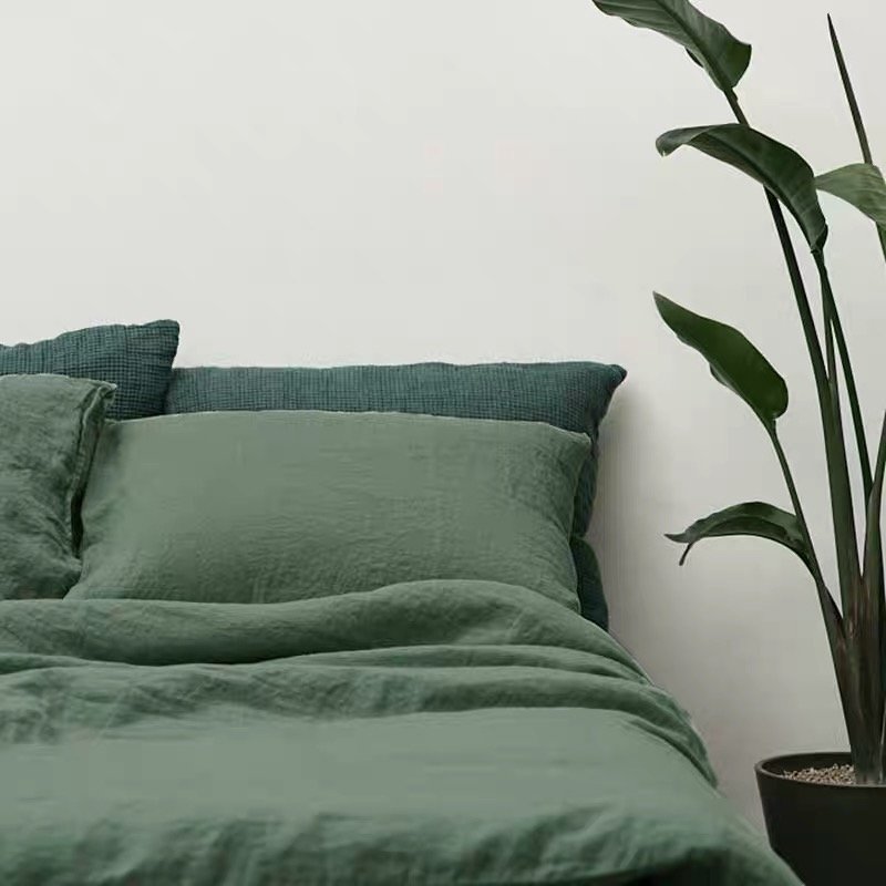 Washed Eco-friendly Reactive Dyed Natural Breathable Large 280cm Flax Linen Fabric Fabric Extra Width for Tablecloth Beddings