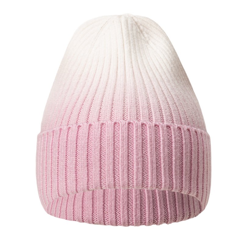 Factory logo printing winter warm windproof Knitted gorras breathable custom Gradient Tie Dye caps Skullies Beanies Winter Hats