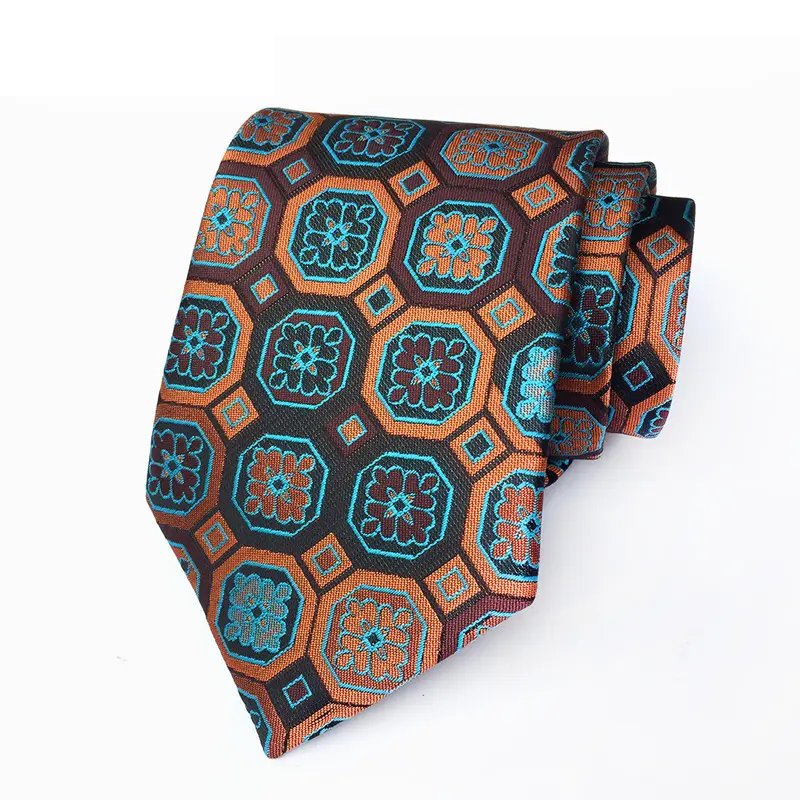High Quality Customized Black Sublimation Fashion Trendy Embroidered Polyester Silk Suit Accessories Label Tie For Men