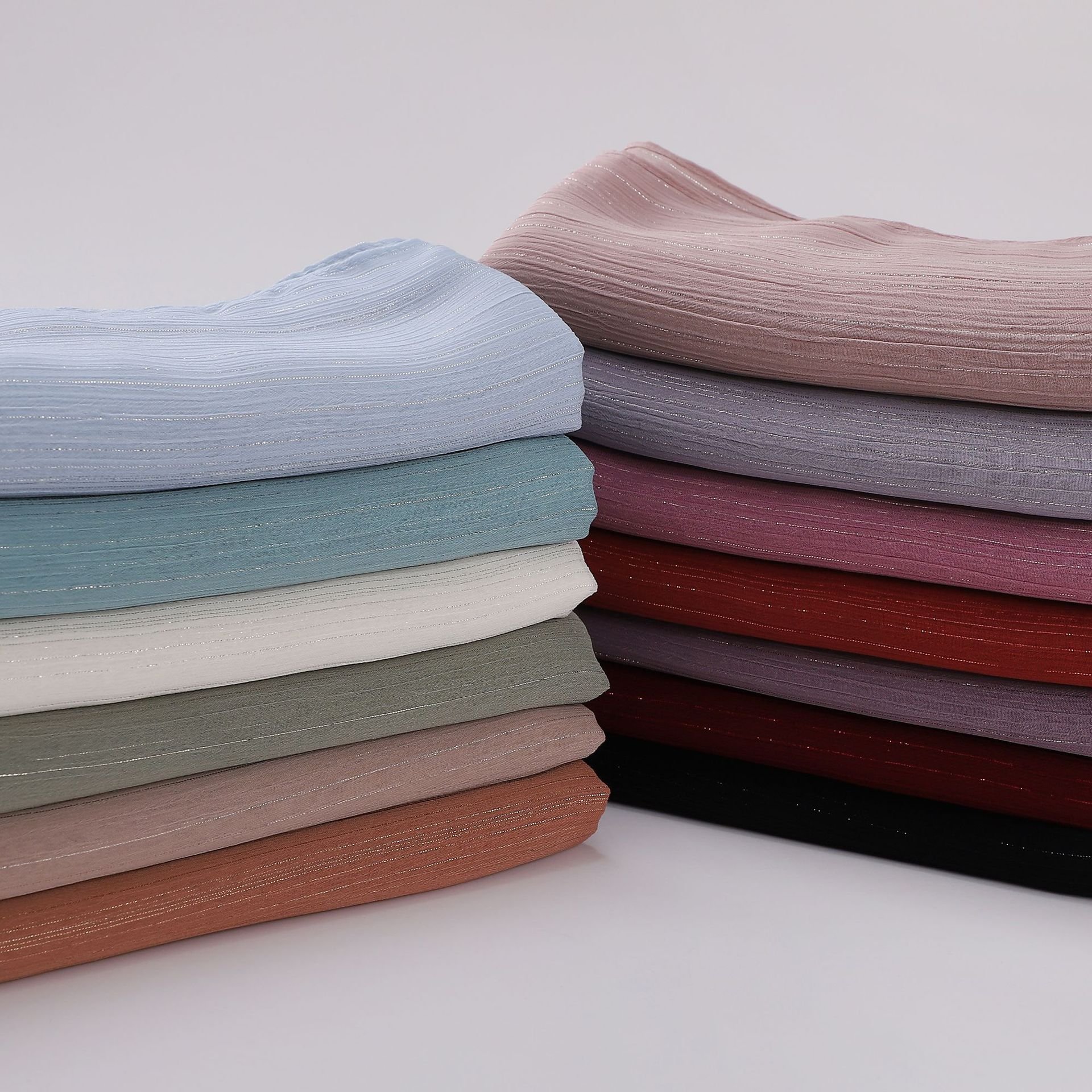 Supply Chiffon Hijab Scarf Two-color Gradient Hijab Wholesale Muslim Tie-Dye Hijab Wrap Islamic Headscarf Shawls