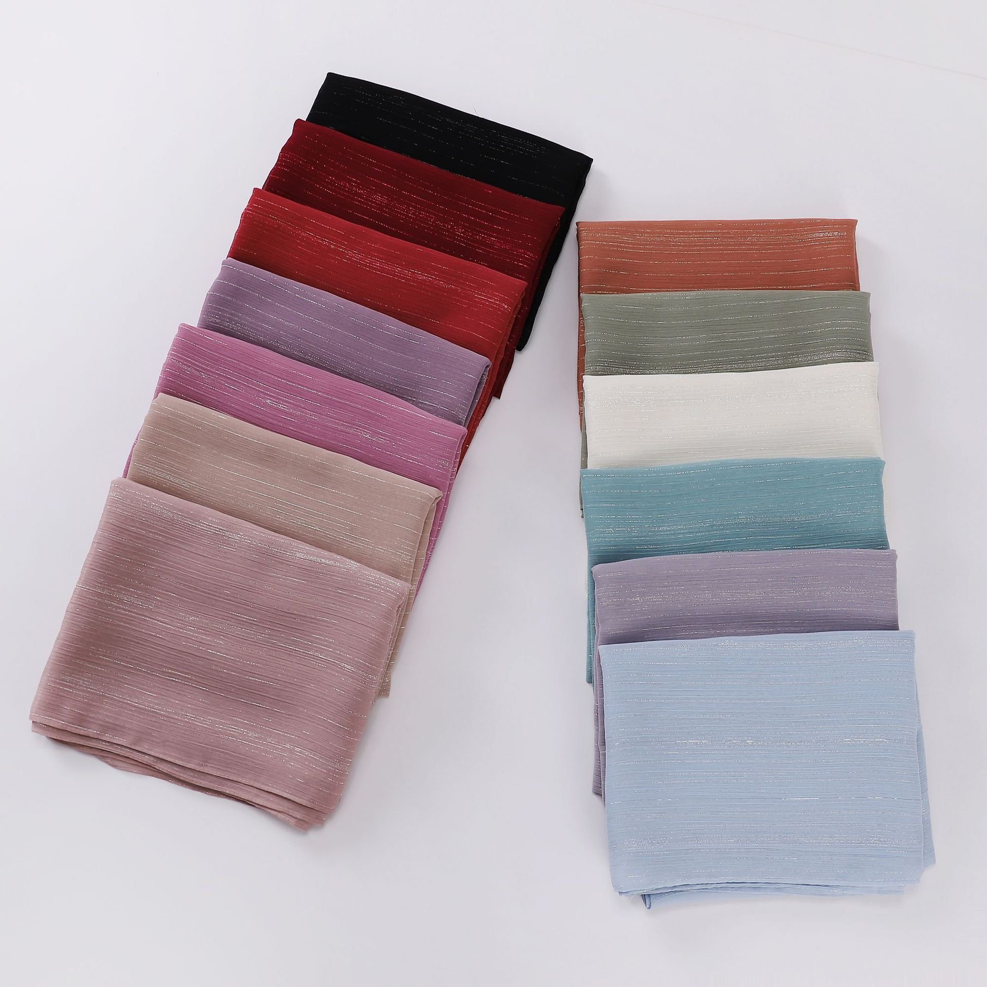 Supply Chiffon Hijab Scarf Two-color Gradient Hijab Wholesale Muslim Tie-Dye Hijab Wrap Islamic Headscarf Shawls