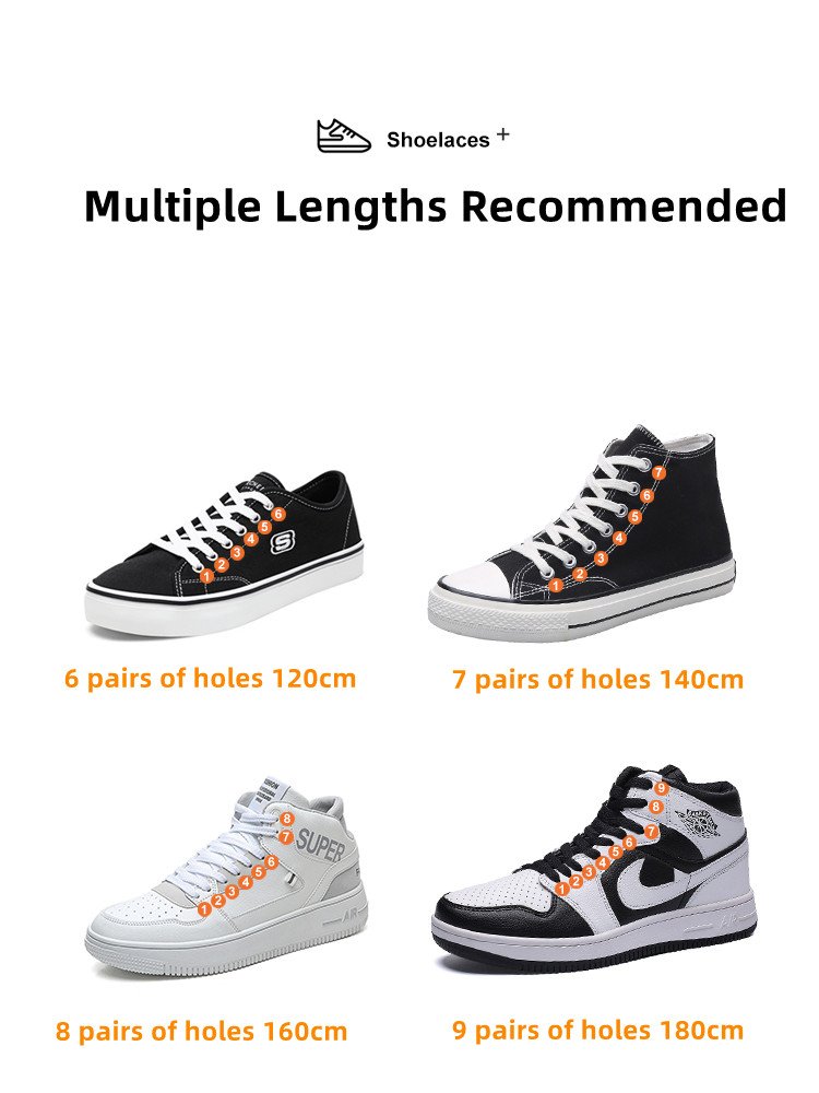 1 Pair 36Colors AJ Shoelaces for Sneakers Flats Classic AF1/AJ Sports Shoe laces Men Women Children Casual Strings