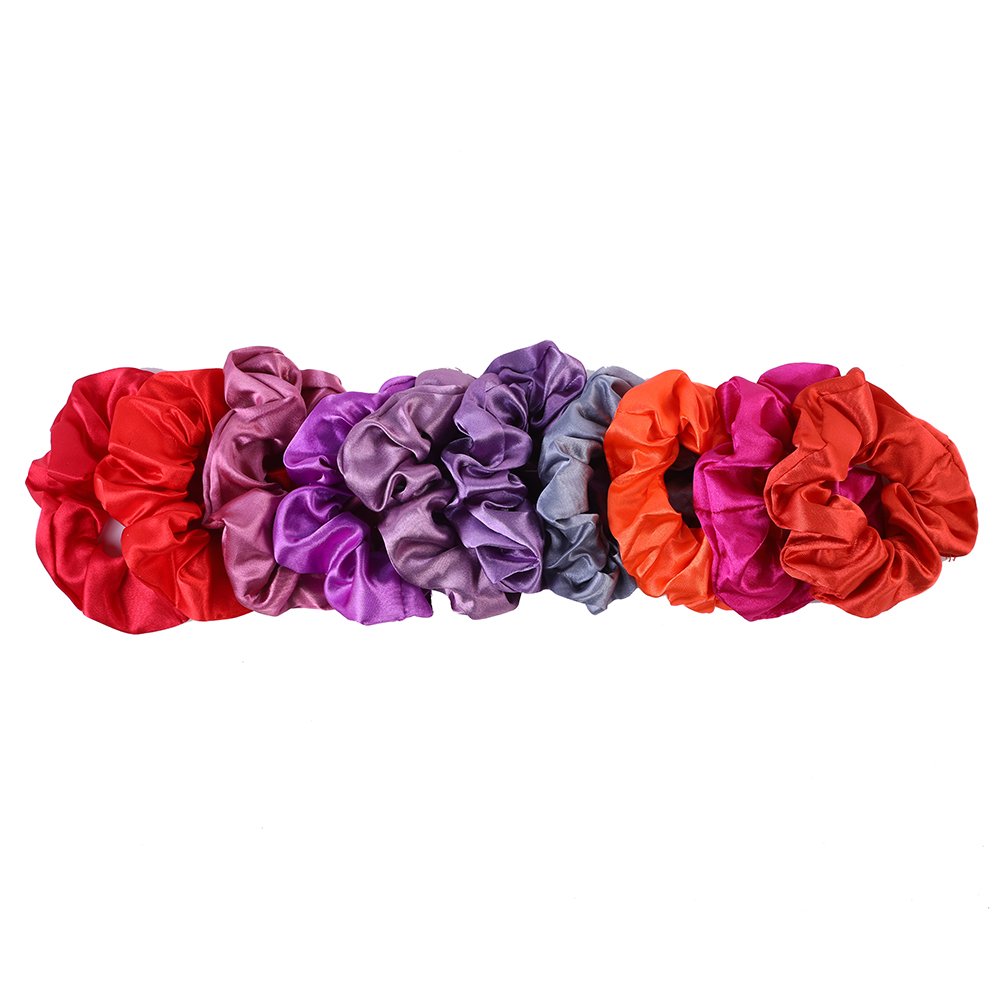 Satin Hair Scunchies Super Comfy Scrunchies hair Accessories for Women Assorted Colors