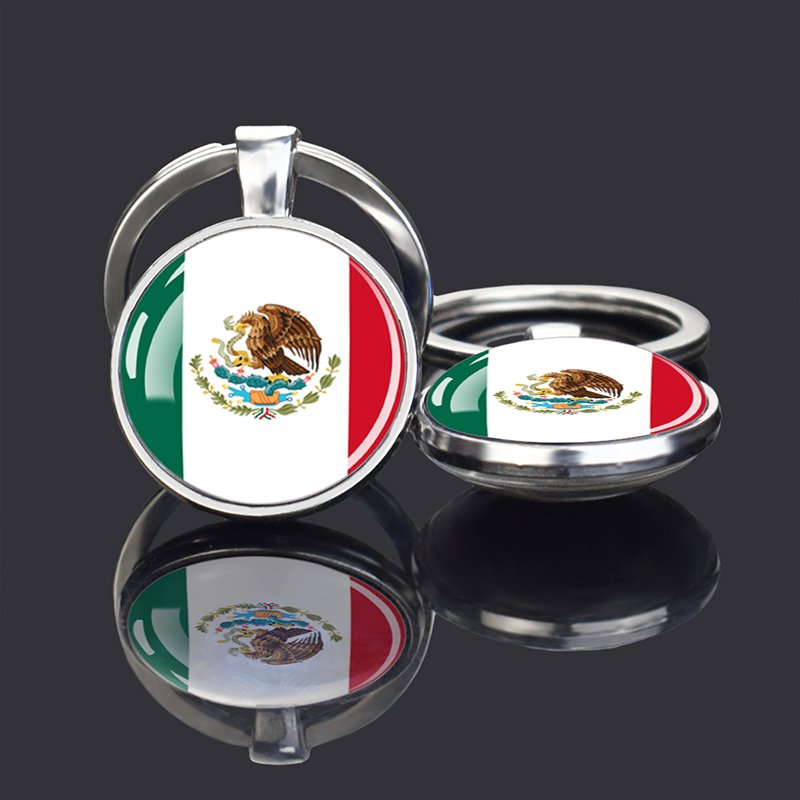 80 Models Mexico Country Flag Map Tie Clip Lapel Pin Ring Brooch Cuff Link Necklace Bracelet Earrings Key Chain Jewelry Set