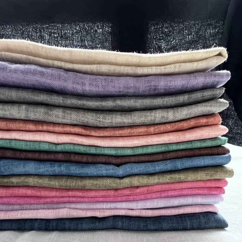 Popular factory high quality plain custom liberty printing 21s tie dye cotton breathable woven ramie fabric for clothing