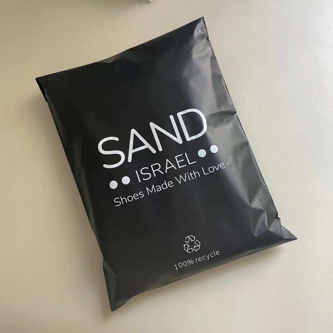 Eco Friendly Custom Logo Mailer Matte Black Commerce Business Courier Bag Apparel Shipping Bags
