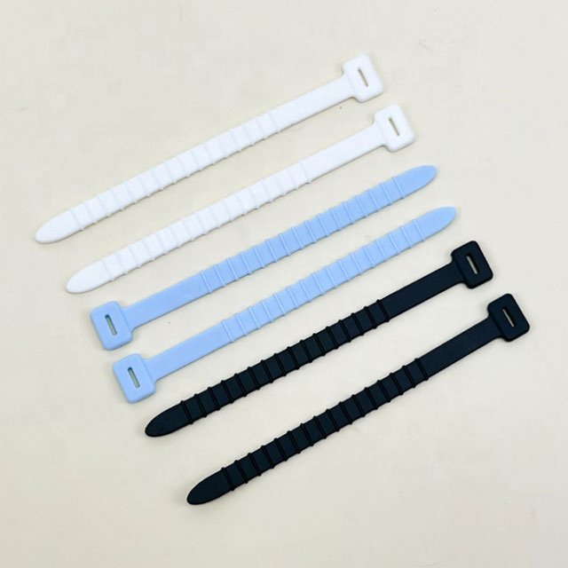 Newest Factory Sale Multi-Purpose Soft Cable Tie Reusable Adjustable Silicone Cable Tie At Cheap Price