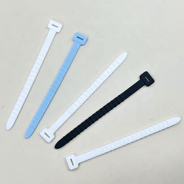 Newest Factory Sale Multi-Purpose Soft Cable Tie Reusable Adjustable Silicone Cable Tie At Cheap Price
