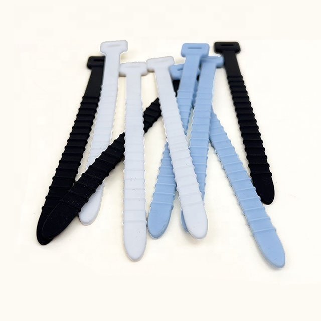 Newest Factory Sale Multi-Purpose Soft Cable Tie Reusable Adjustable Silicone Cable Tie At Cheap Price