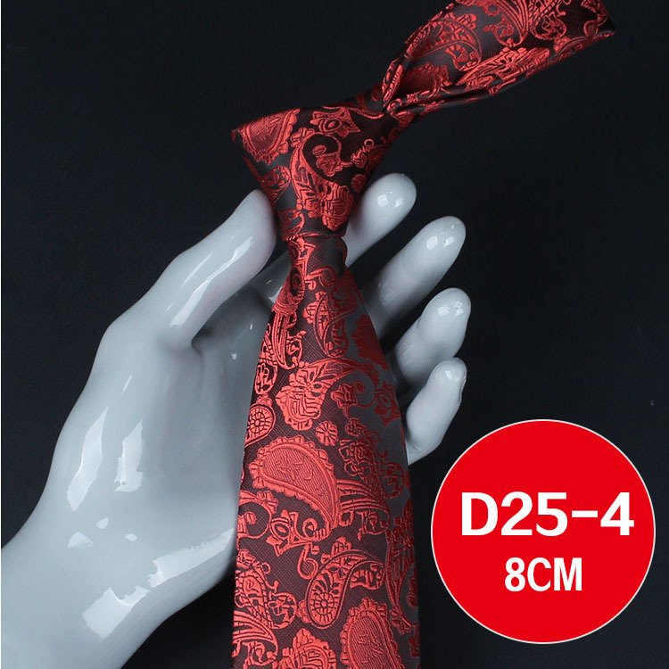 Luxury Italian mens paisley jacquard neck bow ties business necktie gravata wedding groom red tie for men