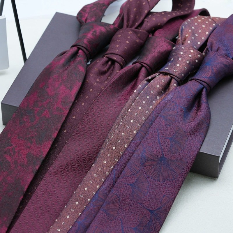 Tie men's formal suit Hong style gentleman vintage floral 8CM hand print business professional fashion