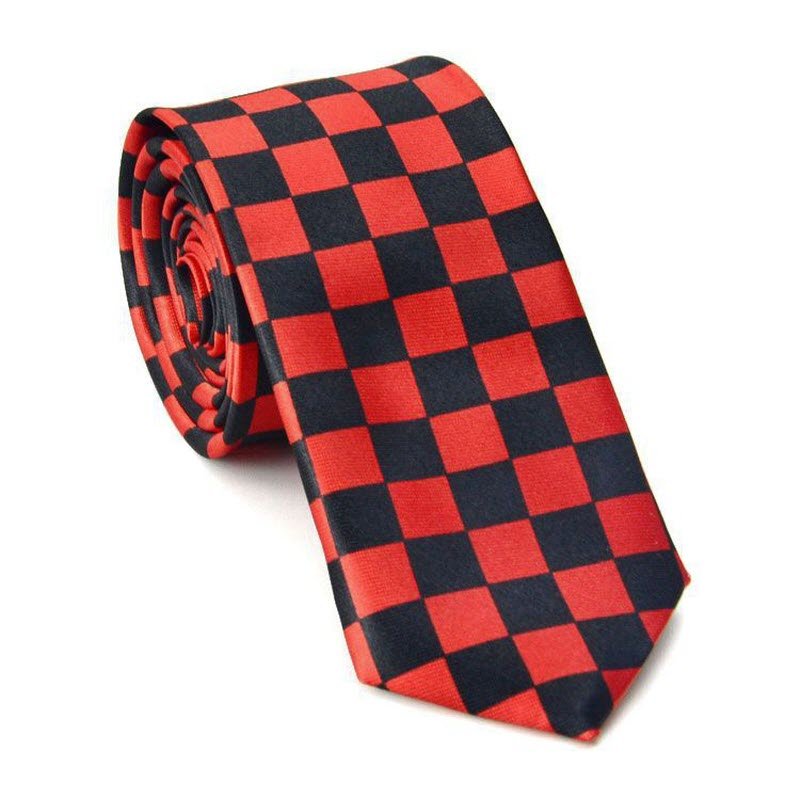 5cm Mens Ties Adults Pattern Narrow Ties Striped Checkered Rainbow Tie