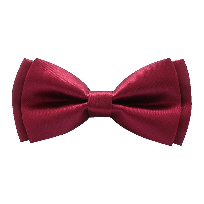 Wholesale Ready to Ship Small Grid Bow Ties Men Fashionable Plain Dyed Polyester Woven Pattern Multiple Colours Butterfly Style