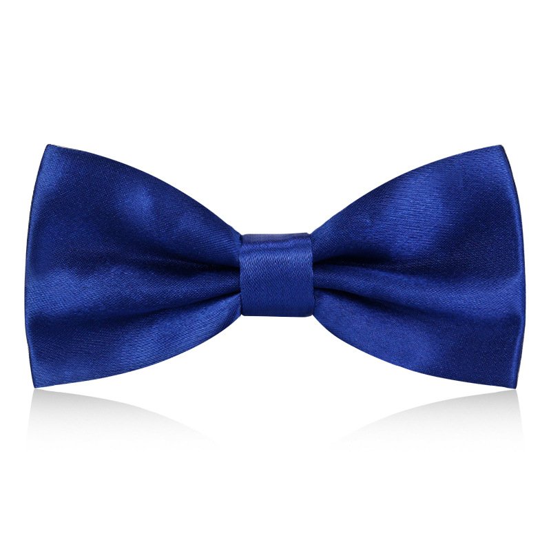 Wholesale Ready to Ship Small Grid Bow Ties Men Fashionable Plain Dyed Polyester Woven Pattern Multiple Colours Butterfly Style