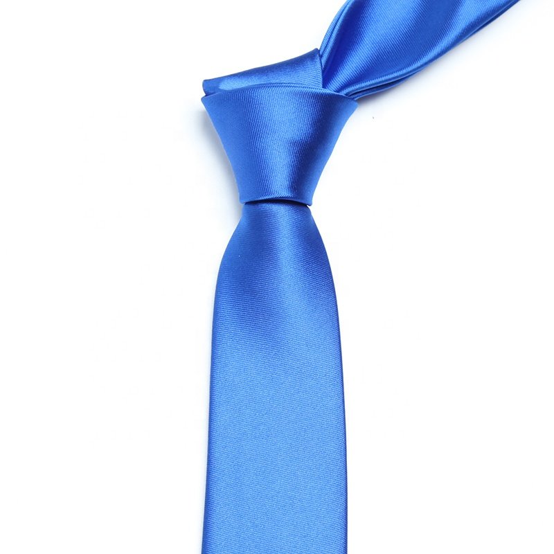 7cm men's solid royal blue neck ties satin plain necktie man cravata corbata azul krawatten blau for men
