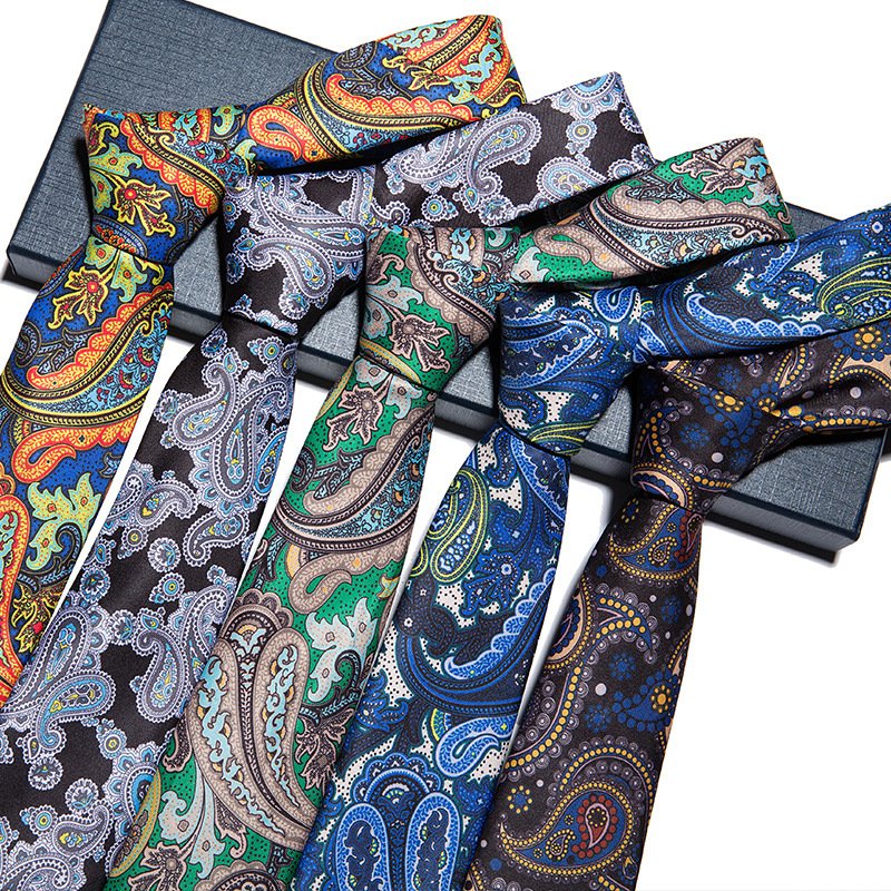 OEM Wholesale Custom Logo Tie Handmade 100% Silk Classic Paisley Ties