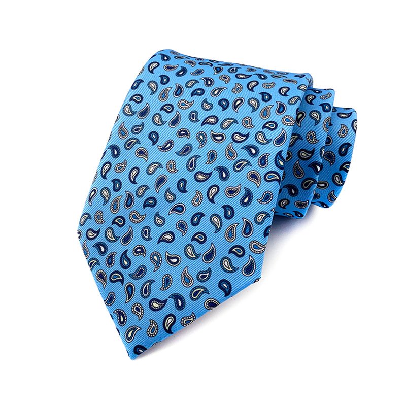 Super Soft Polyester Necktie For Men Business Meeting Gravatas Men's Formal 7cm Slim Fashion Paisley Printing Tie