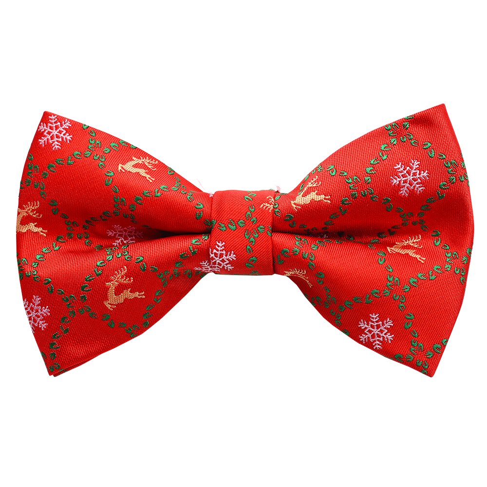 YiLi Custom Christmas Polyester Woven Women Bow Ties