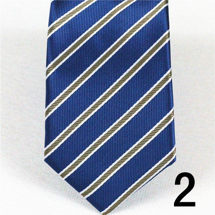6cm1200 polyester narrow edition yarn-dyed business wedding tie for men