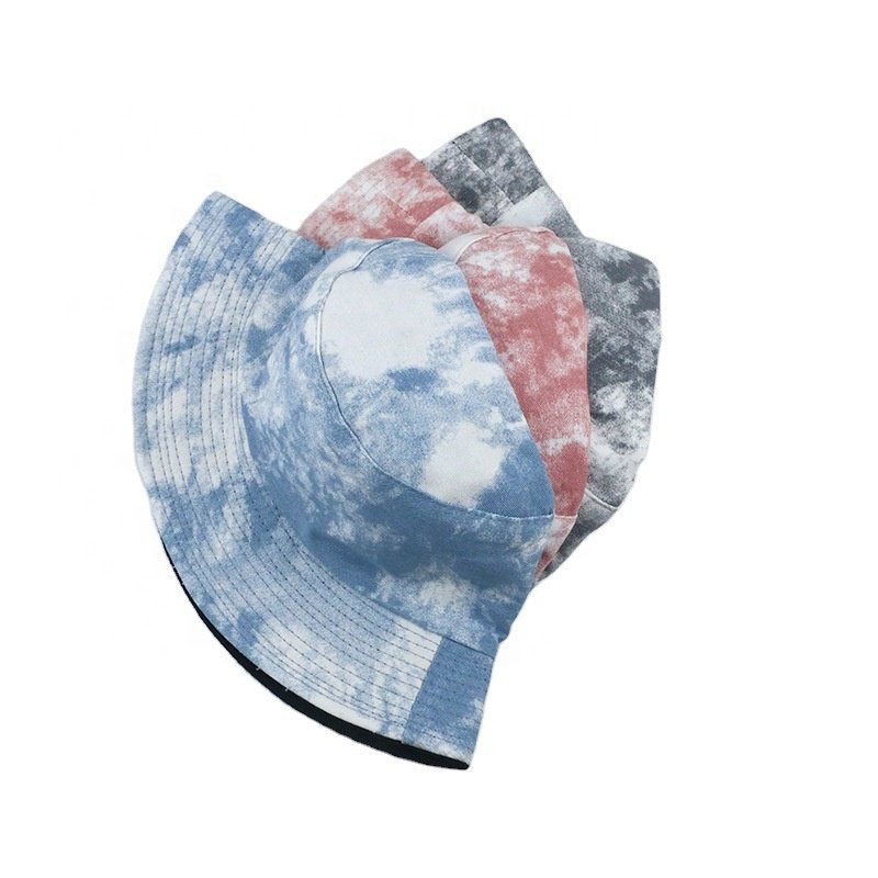 Popular Fashion Tie Dye Sun Hat Custom Pattern Bucket Hat Top Out