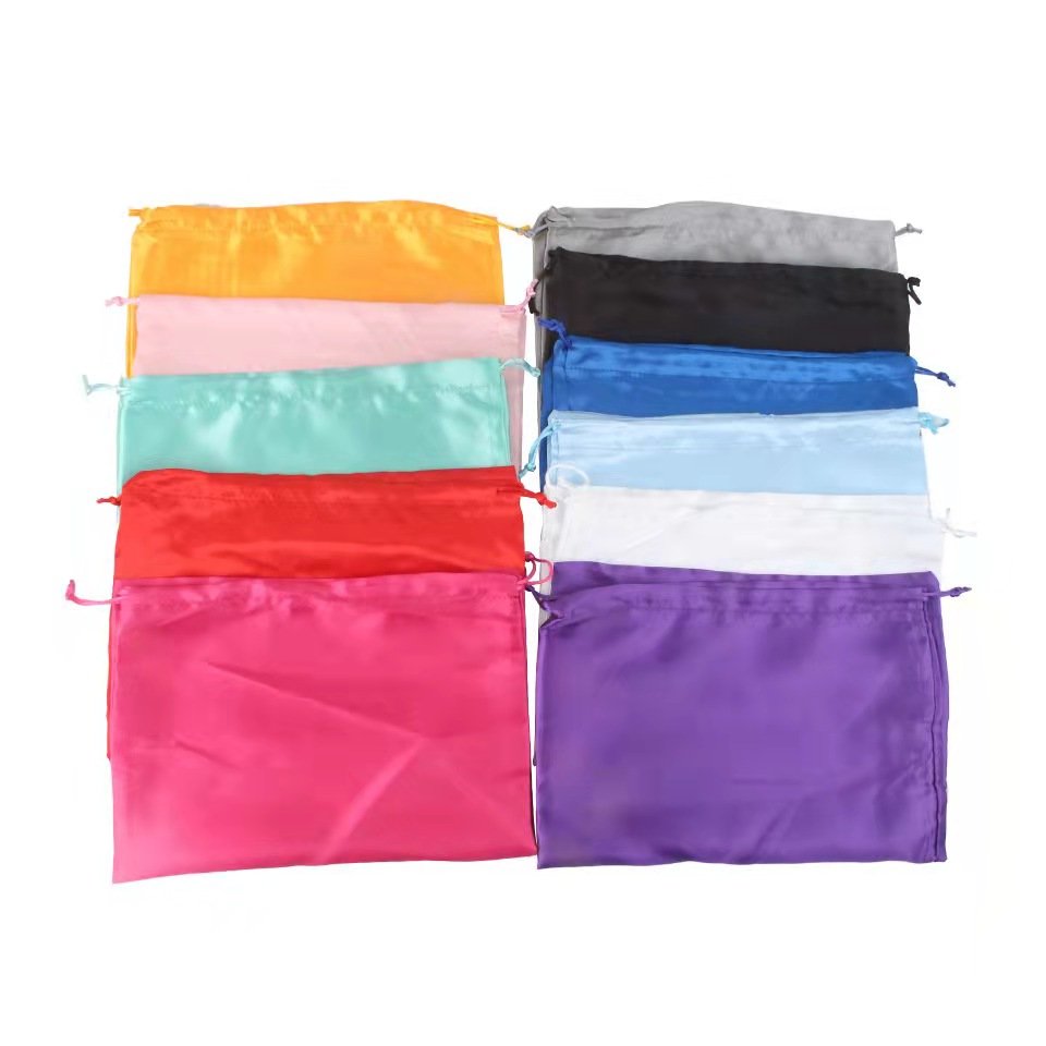 100% Silk Charmeuse Hair Customize Satin bag Bonnet with long tie Single Lined silk Turban bonnet in Protects hair from damage