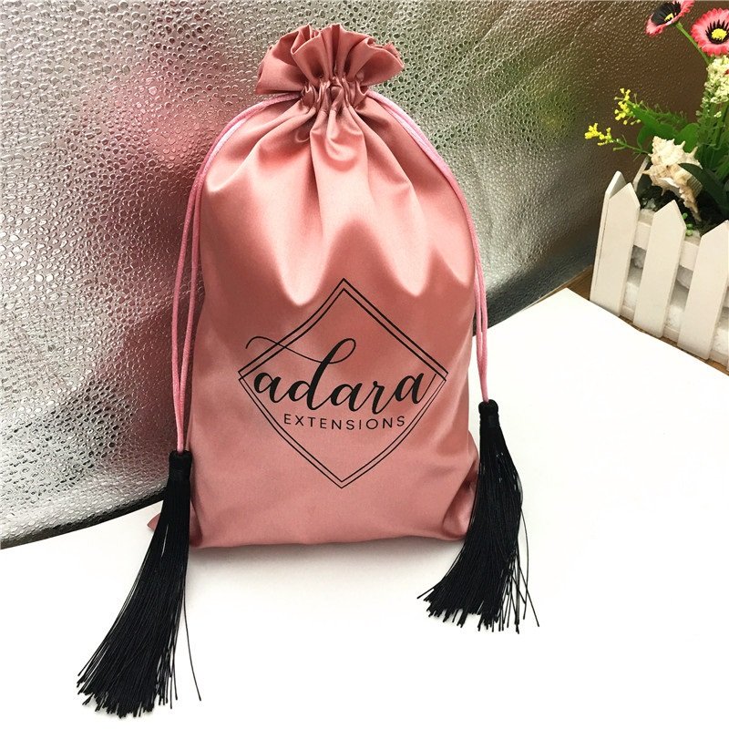 100% Silk Charmeuse Hair Customize Satin bag Bonnet with long tie Single Lined silk Turban bonnet in Protects hair from damage